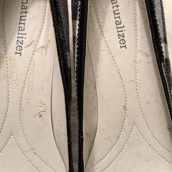 Plaid Block Heel Women's Shoe - Picture 2 of 4